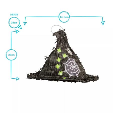 Halloween Hexen Hut Pinata mit Augenbinde